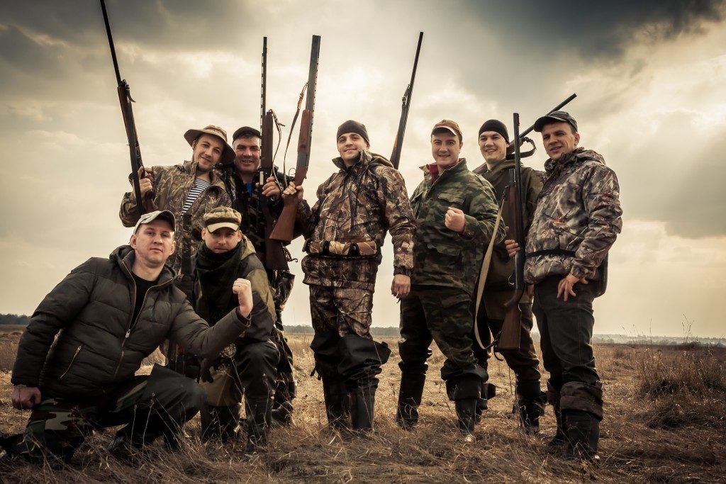 group of hunters